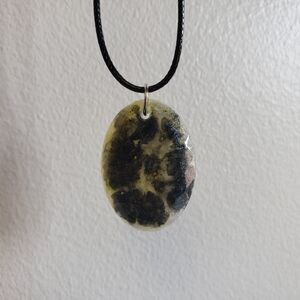 Handmade Black & Yellow Ombre Resin Pendant Necklace – Homespun Utopia